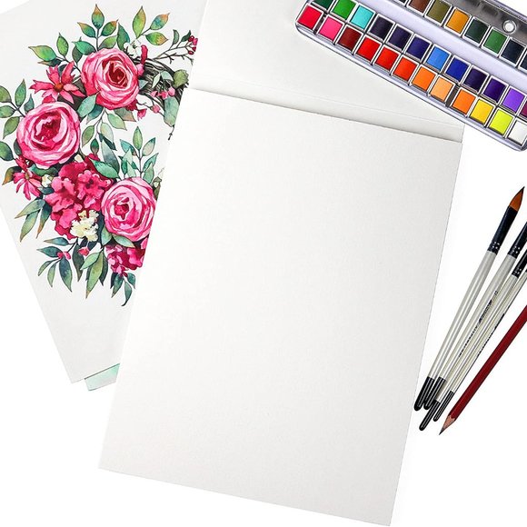 Pagos Watercolor Paper Pad 2 pk x 30 Sheets 9"x12" - Picture 3 of 7